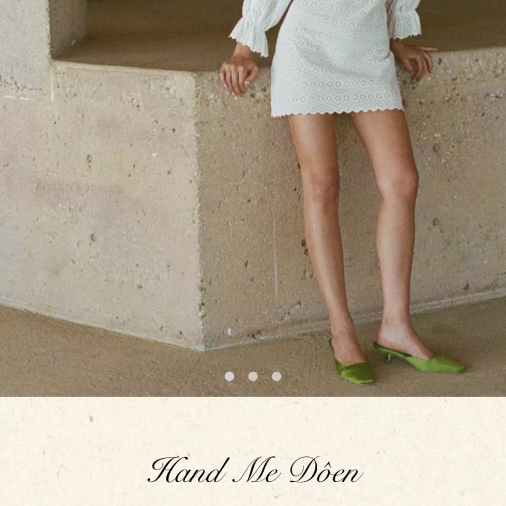 Doen Franique Embroidered Eyelet Dress Large Absolutely Beautiful Dress! - Picture 3 of 5